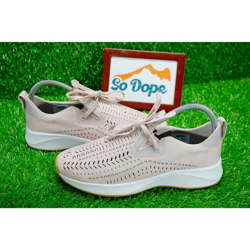 Native Pink Suede Sneakers - Women's 6